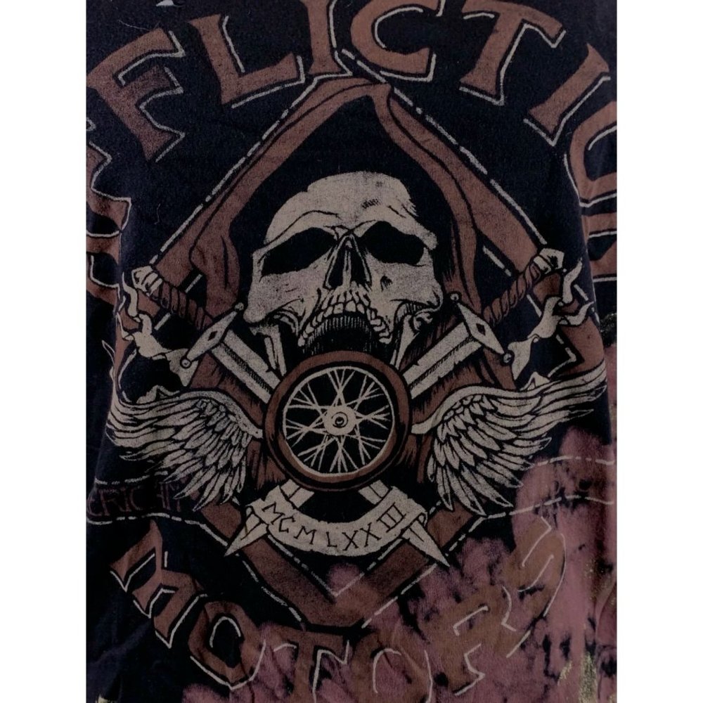 AFFLICTION Women's Tank Top FULL MOON REE Tee Bike - Picture 9 of 11